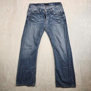 INC International Concepts Y2K Mens 32x30 Jeans Relaxed Fit Barcelona Distressed